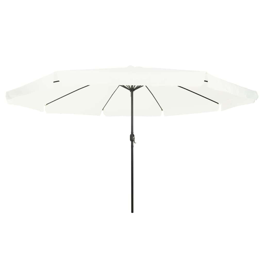 vidaXL Garden Parasol Sand 394 x 394 x 248 cm Polyester and Steel