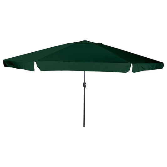 vidaXL Garden Parasol Green 394 x 394 x 248 cm Polyester and Steel