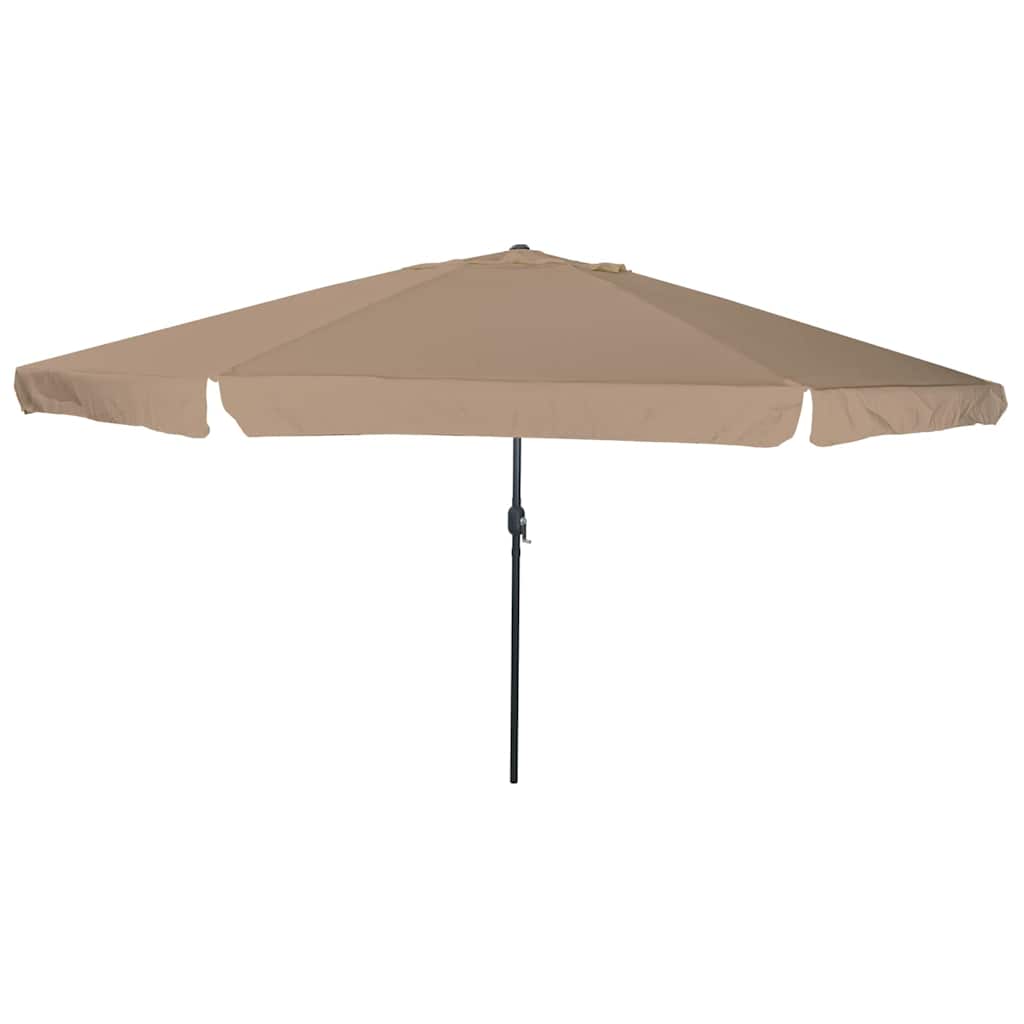 vidaXL Garden Parasol Taupe 394 x 394 x 248 cm Polyester and Steel
