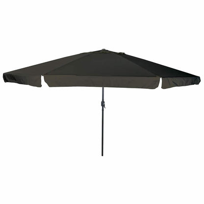 vidaXL Garden Parasol Black 394 x 394 x 248 cm Polyester and Steel