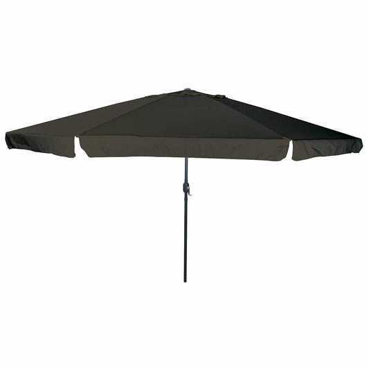 vidaXL Garden Parasol Black 394 x 394 x 248 cm Polyester and Steel