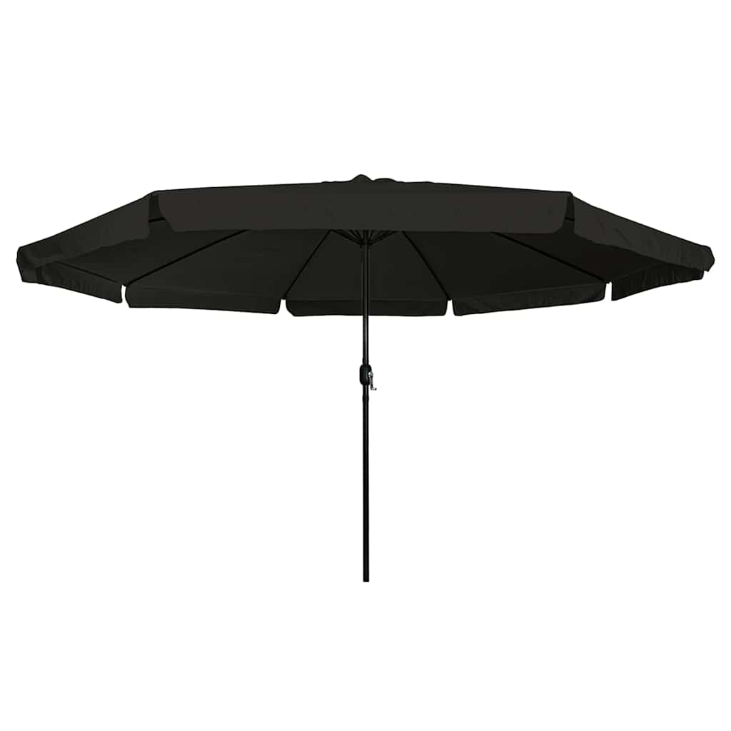 vidaXL Garden Parasol Black 394 x 394 x 248 cm Polyester and Steel