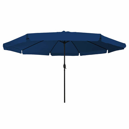 vidaXL Garden Parasol 394 x 394 x 248 cm Polyester and Steel Azurblau