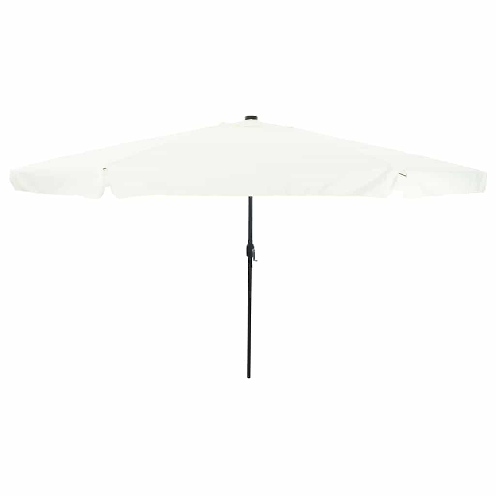 vidaXL Garden Parasol Sand and Anthracite 395 x 395 x 245 cm Polyester