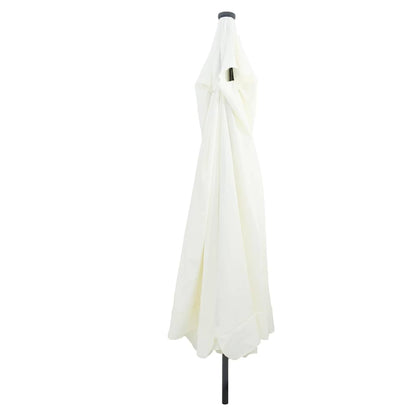 vidaXL Garden Parasol Sand and Anthracite 395 x 395 x 245 cm Polyester