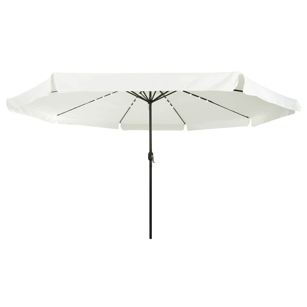 vidaXL Garden Parasol Sand and Anthracite 395 x 395 x 245 cm Polyester