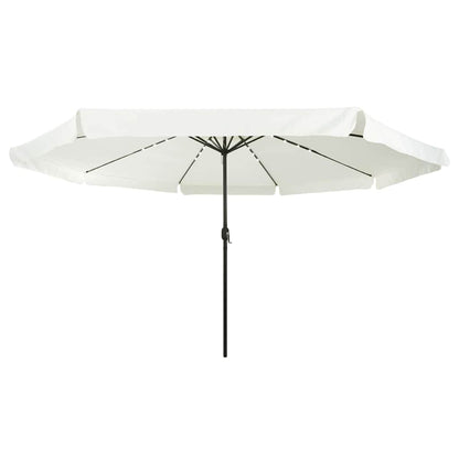vidaXL Garden Parasol Sand and Anthracite 395 x 395 x 245 cm Polyester