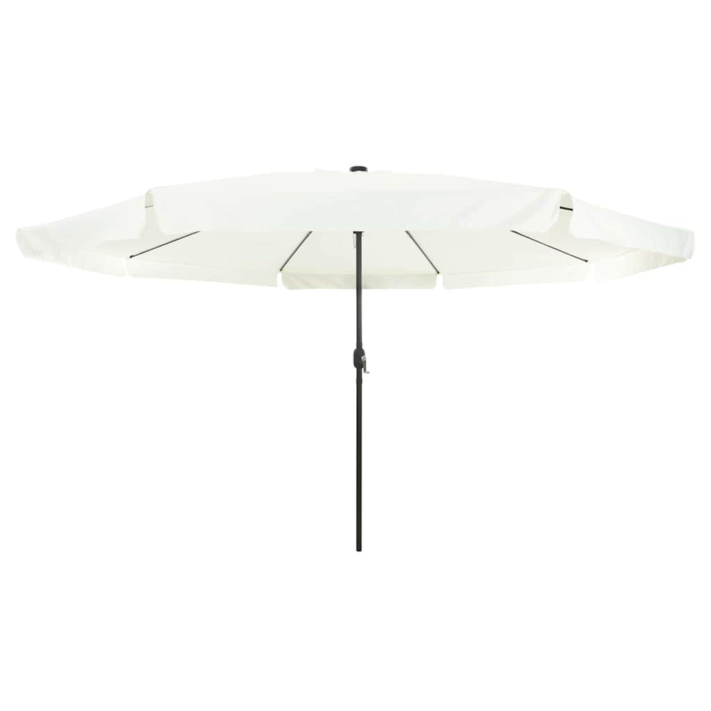 vidaXL Garden Parasol Sand and Anthracite 395 x 395 x 245 cm Polyester