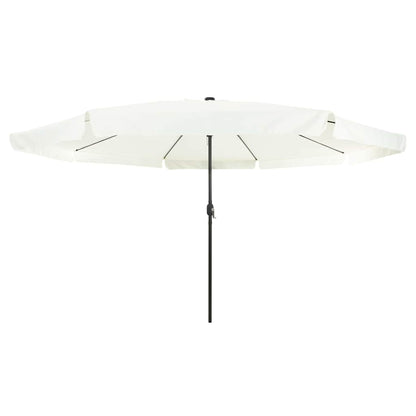 vidaXL Garden Parasol Sand and Anthracite 395 x 395 x 245 cm Polyester
