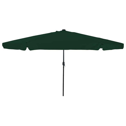vidaXL Garden Parasol Green 395 x 395 x 245 cm Polyester