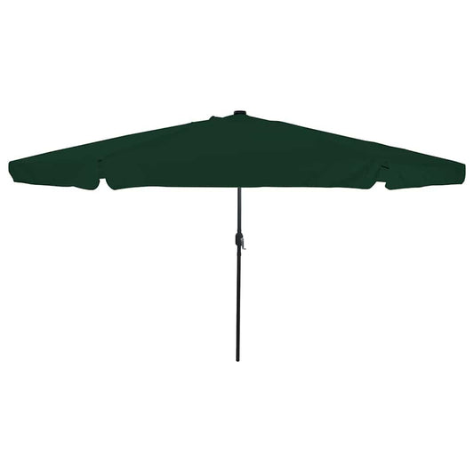 vidaXL Garden Parasol Green 395 x 395 x 245 cm Polyester