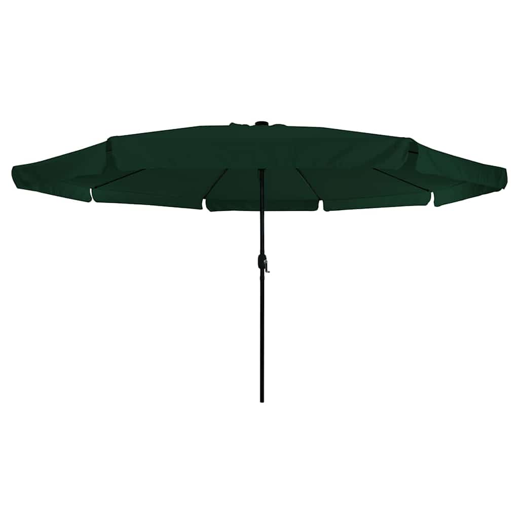 vidaXL Garden Parasol Green 395 x 395 x 245 cm Polyester