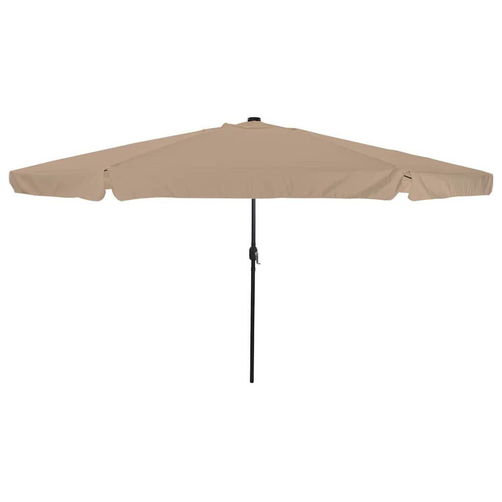 vidaXL Garden Parasol Taupe 395 x 395 x 245 cm Polyester