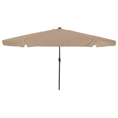 vidaXL Garden Parasol Taupe 395 x 395 x 245 cm Polyester