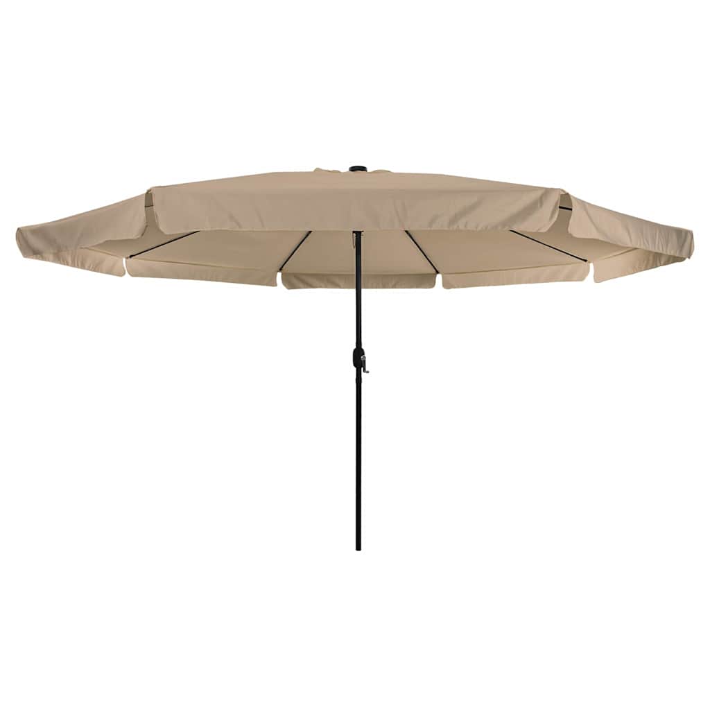 vidaXL Garden Parasol Taupe 395 x 395 x 245 cm Polyester