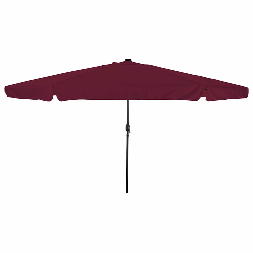 vidaXL Garden Parasol Bordeaux Red 395 x 395 x 245 cm Polyester