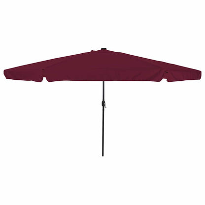 vidaXL Garden Parasol Bordeaux Red 395 x 395 x 245 cm Polyester