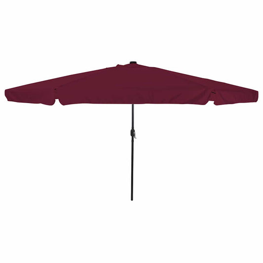 vidaXL Garden Parasol Bordeaux Red 395 x 395 x 245 cm Polyester