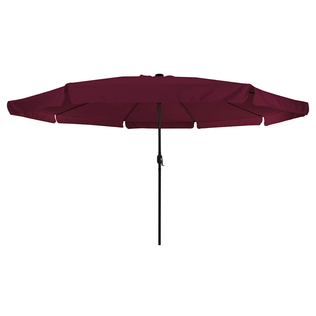 vidaXL Garden Parasol Bordeaux Red 395 x 395 x 245 cm Polyester
