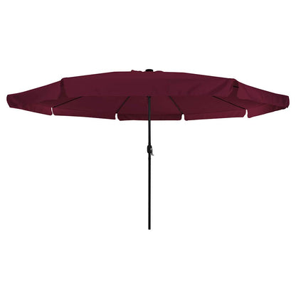 vidaXL Garden Parasol Bordeaux Red 395 x 395 x 245 cm Polyester
