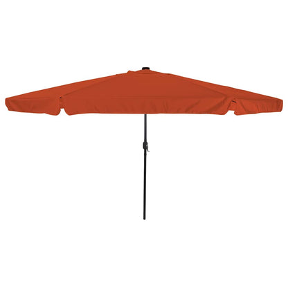 vidaXL Garden Parasol Terracotta 395 x 395 x 245 cm Polyester