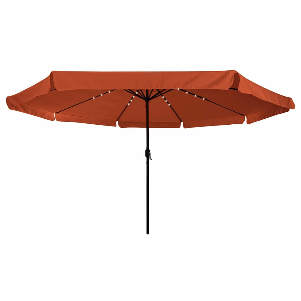 vidaXL Garden Parasol Terracotta 395 x 395 x 245 cm Polyester
