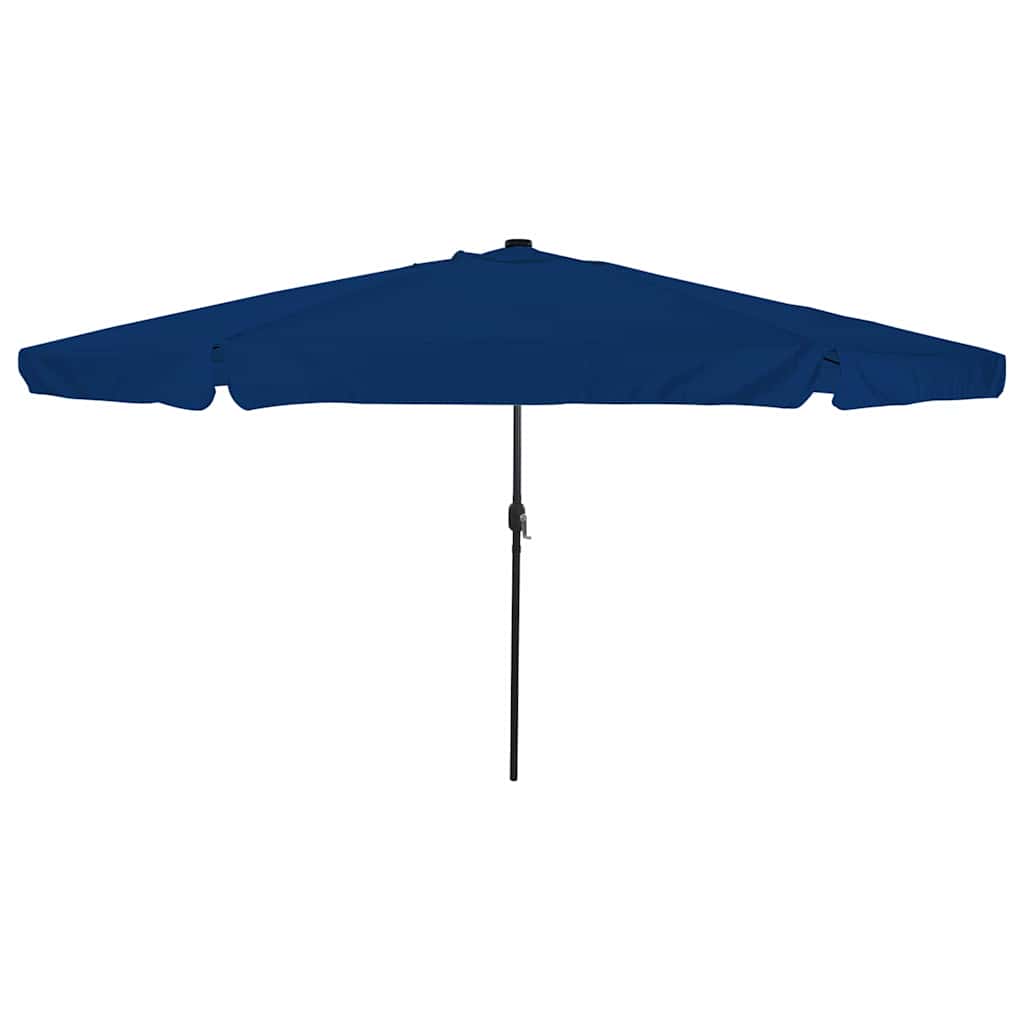 vidaXL Garden Parasol 395 x 395 x 245 cm Polyester Round Azurblau