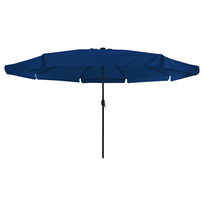 vidaXL Garden Parasol 395 x 395 x 245 cm Polyester Round Azurblau