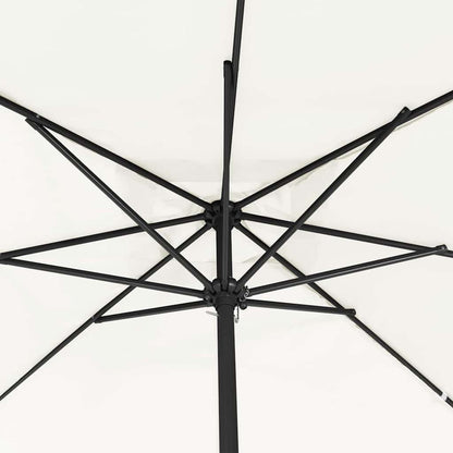 vidaXL Garden Parasol Sand 295 x 295 x 245 cm Polyester and Steel