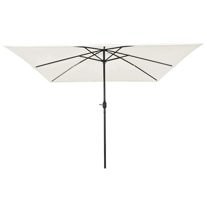 vidaXL Garden Parasol Sand 295 x 295 x 245 cm Polyester and Steel
