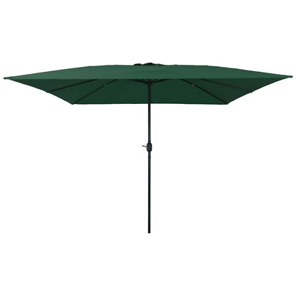 vidaXL Garden Parasol Green 295 x 295 x 245 cm Polyester and Steel