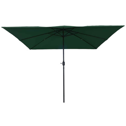 vidaXL Garden Parasol Green 295 x 295 x 245 cm Polyester and Steel