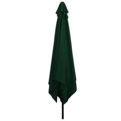 vidaXL Garden Parasol Green 295 x 295 x 245 cm Polyester and Steel