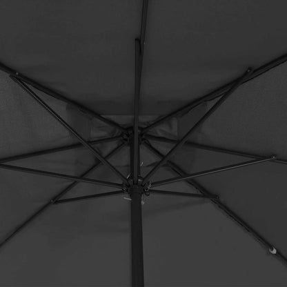 vidaXL Garden Parasol Anthracite 295 x 295 x 245 cm