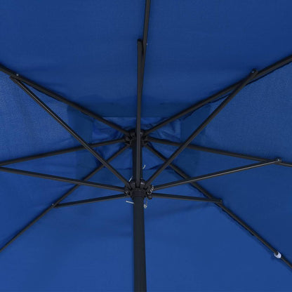 vidaXL Garden Parasol Azurblau 295 x 295 x 245 cm Polyester and Steel