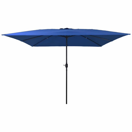 vidaXL Garden Parasol 295 x 295 x 245 cm Polyester and Steel Azurblau