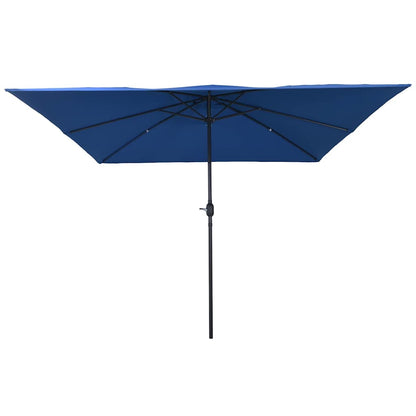 vidaXL Garden Parasol Azurblau 295 x 295 x 245 cm Polyester and Steel
