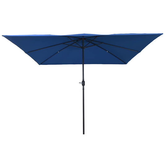 vidaXL Garden Parasol 295 x 295 x 245 cm Polyester and Steel Azurblau