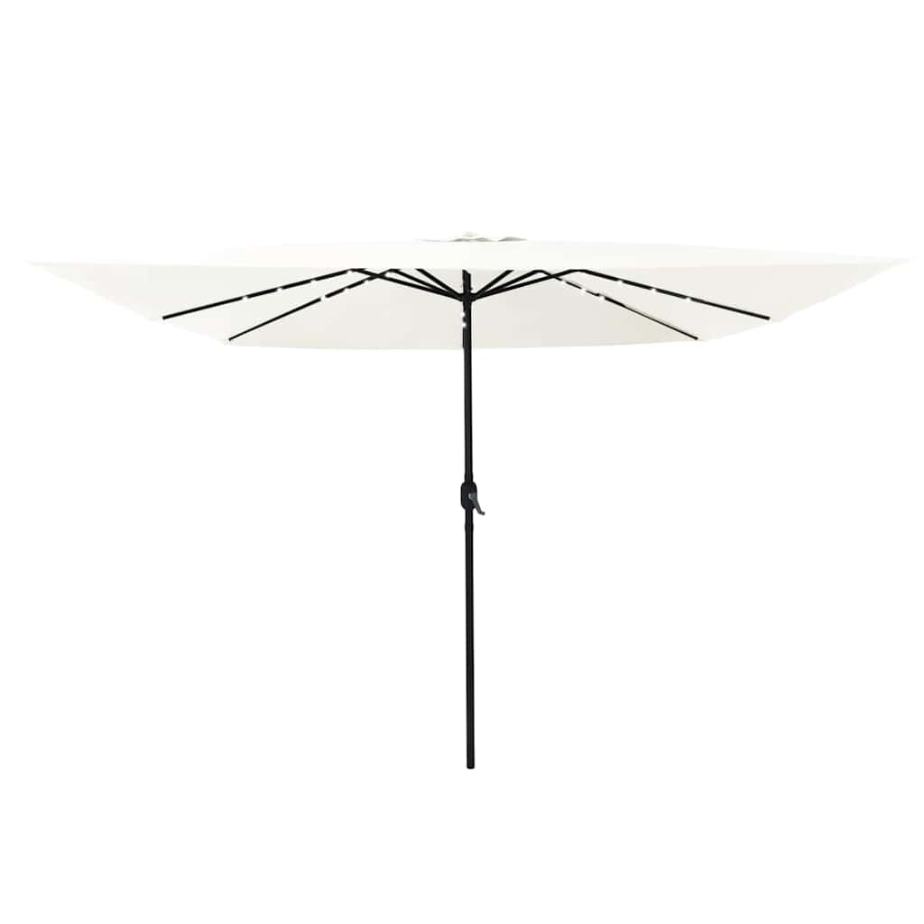 vidaXL Garden Parasol Sand 295 x 295 x 245 cm Polyester and Steel