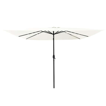 vidaXL Garden Parasol Sand 295 x 295 x 245 cm Polyester and Steel