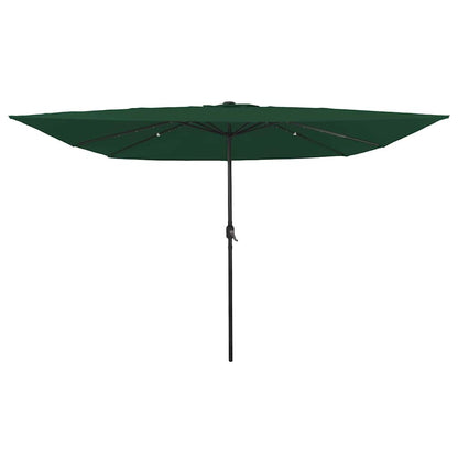 vidaXL Garden Parasol Green 295 x 295 x 245 cm Polyester and Steel