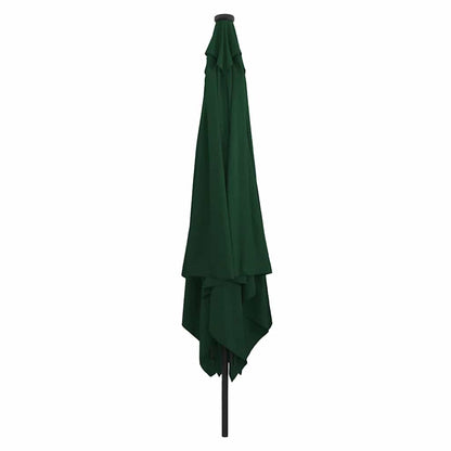 vidaXL Garden Parasol Green 295 x 295 x 245 cm Polyester and Steel