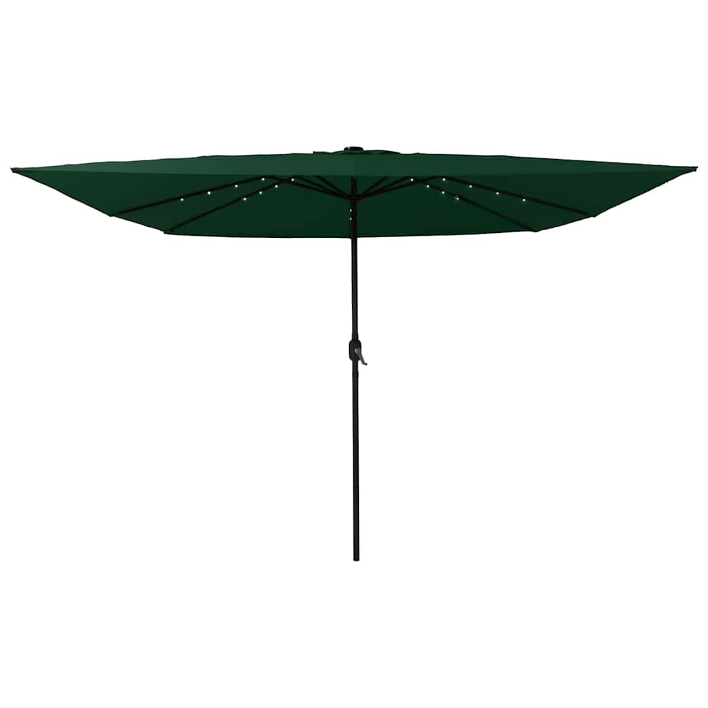 vidaXL Garden Parasol Green 295 x 295 x 245 cm Polyester and Steel