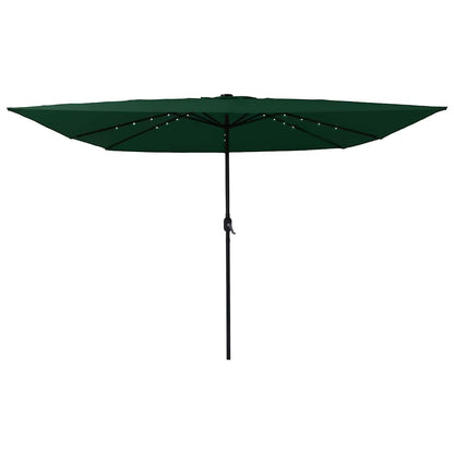 vidaXL Garden Parasol Green 295 x 295 x 245 cm Polyester and Steel