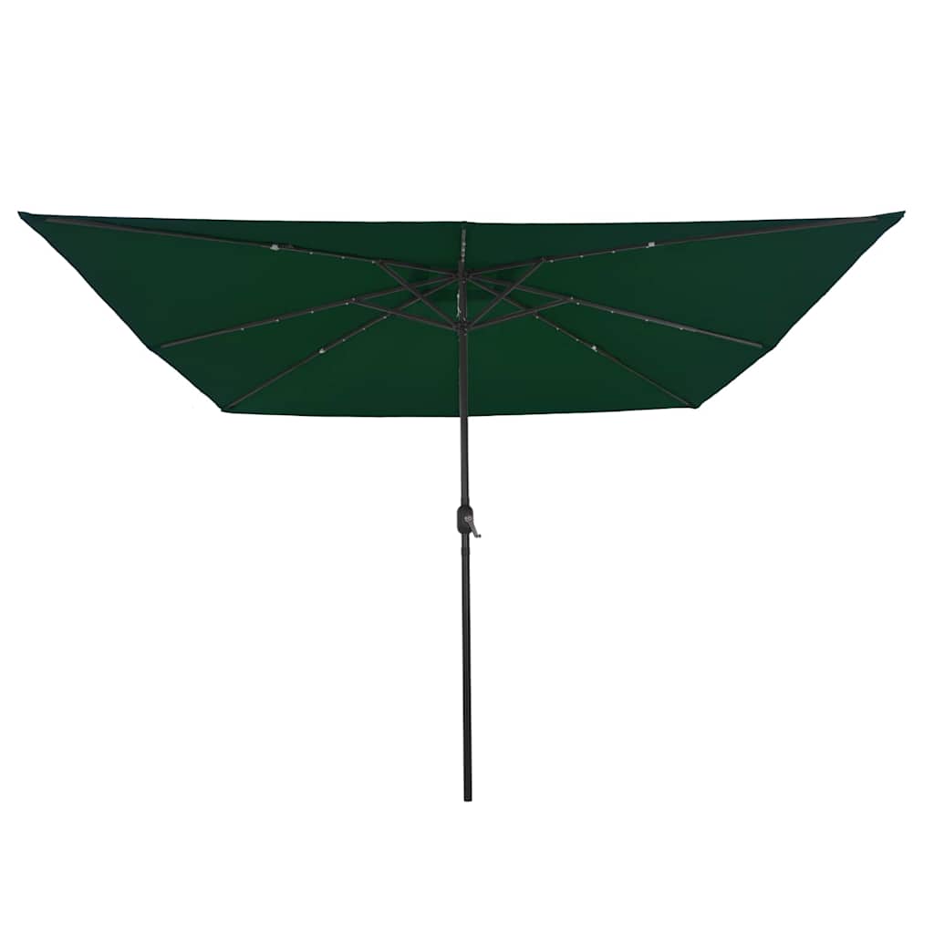 vidaXL Garden Parasol Green 295 x 295 x 245 cm Polyester and Steel