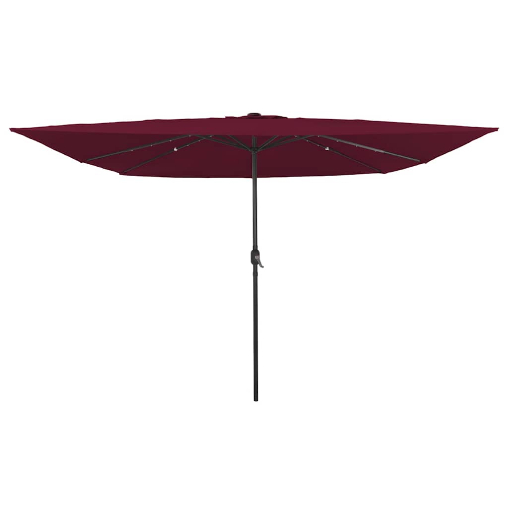 vidaXL Garden Parasol Bordeaux Red 295 x 295 x 245 cm