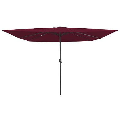 vidaXL Garden Parasol Bordeaux Red 295 x 295 x 245 cm