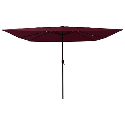 vidaXL Garden Parasol Bordeaux Red 295 x 295 x 245 cm