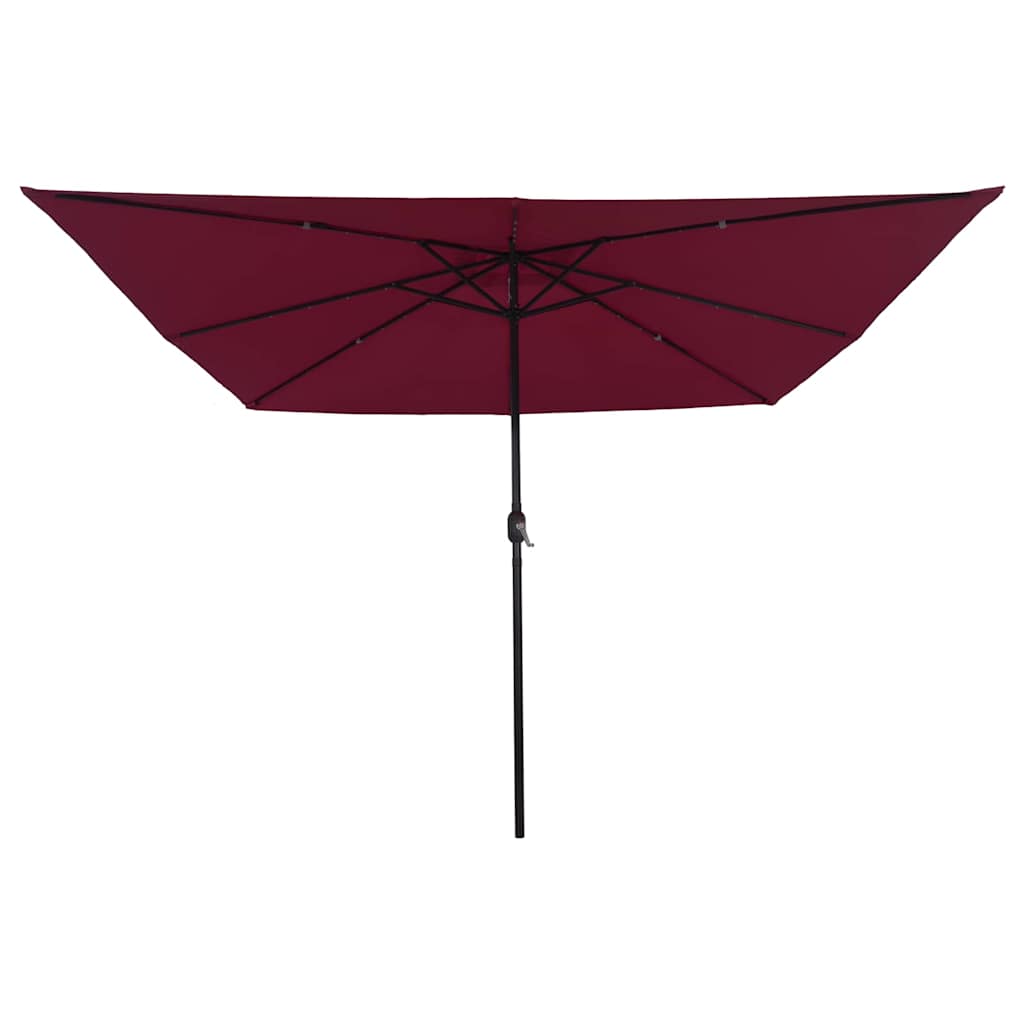 vidaXL Garden Parasol Bordeaux Red 295 x 295 x 245 cm