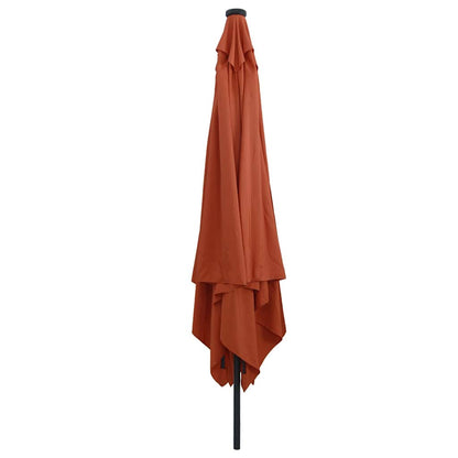 vidaXL Garden Parasol Terracotta 295 x 295 x 245 cm